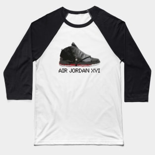 AJ XVI - Pixelated art Baseball T-Shirt